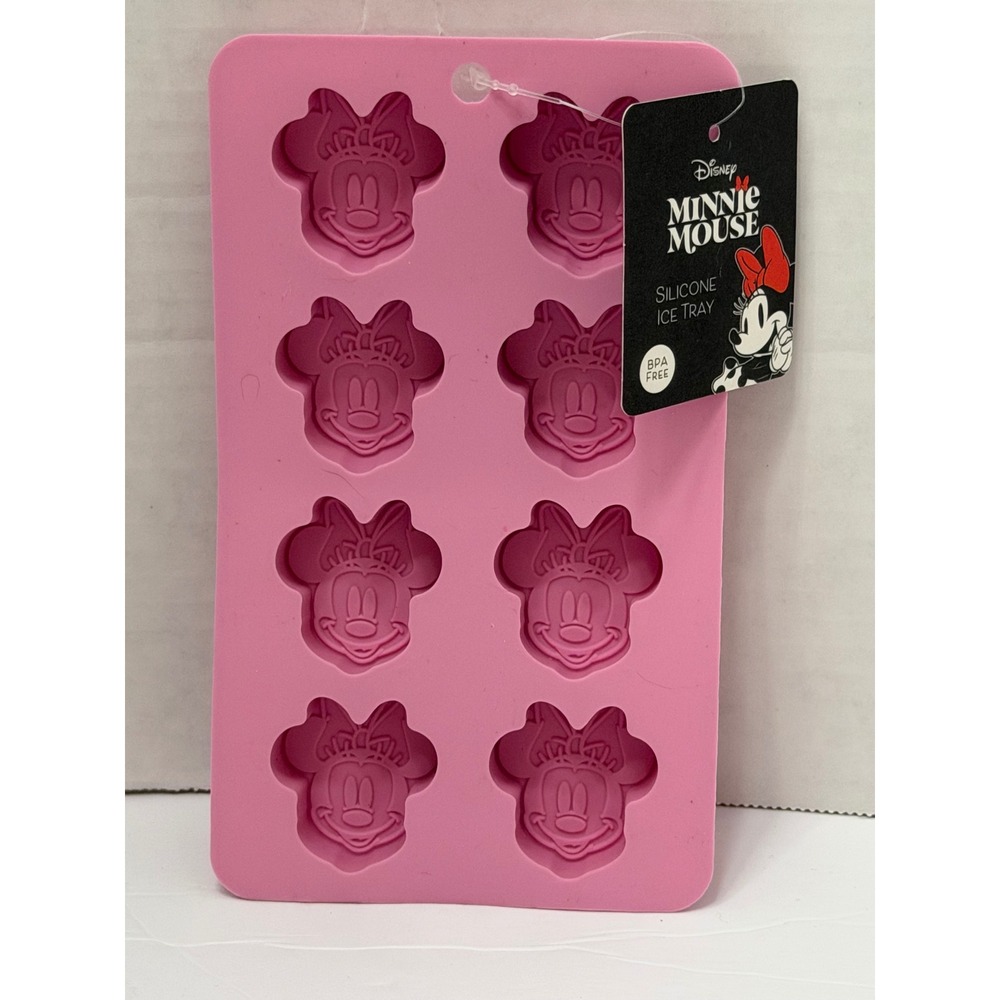 Disney Minnie Mouse Pinkโ Silicone Ice Tray Mold BPA Free Best Brands 8 Cavity